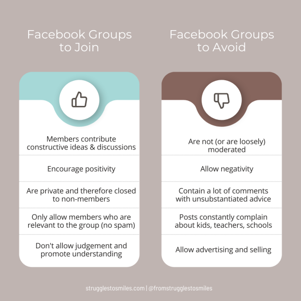 How to find good facebook group vs. bad facebook groups